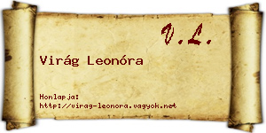 Virág Leonóra névjegykártya